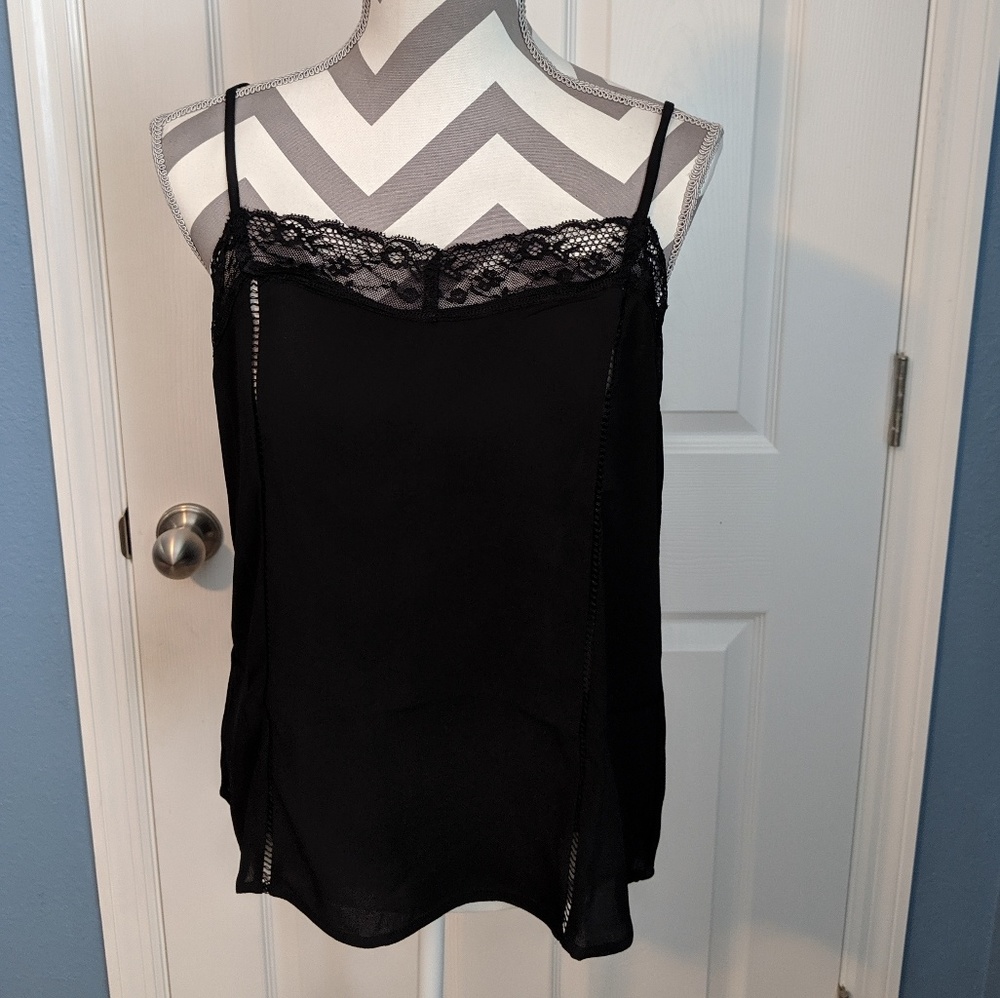 Black Lace Tank Top